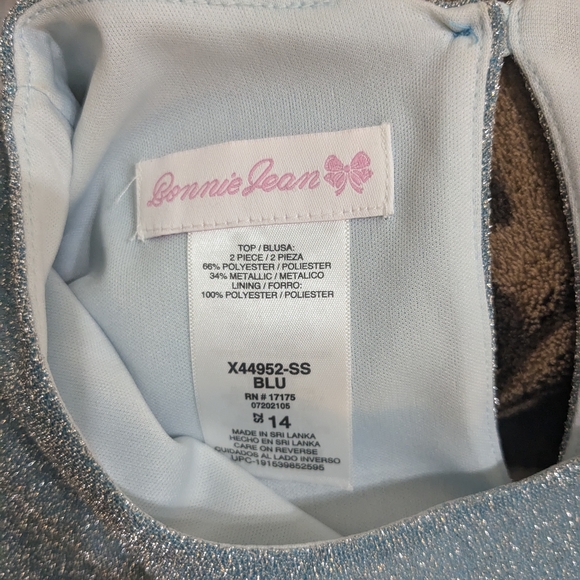 Glittery Blue Two-Piece Set - Picture 2 of 3